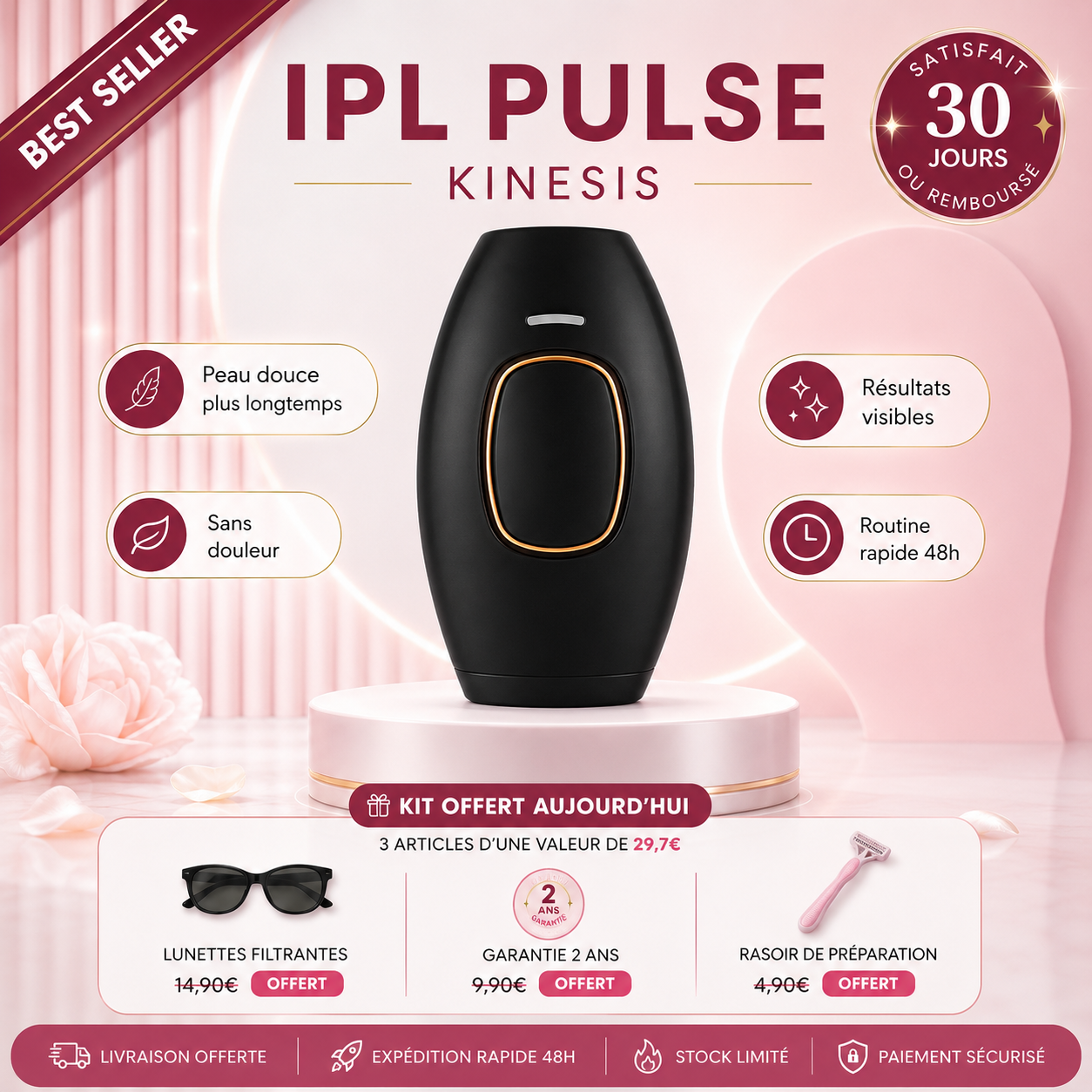 IPL Pulse Épilateur IPL